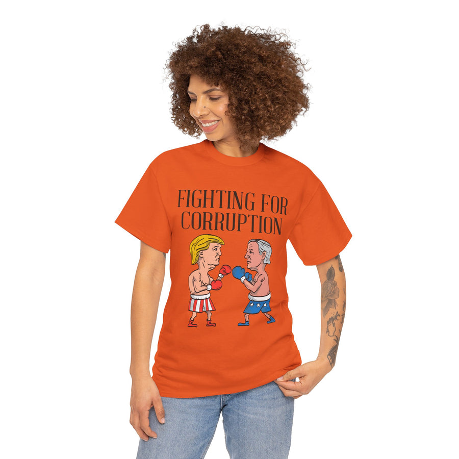 Fighting For Corruption Unisex Heavy Cotton Tee