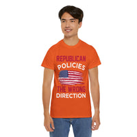 Republican Policies The Wrong Direction Unisex Heavy Cotton Tee