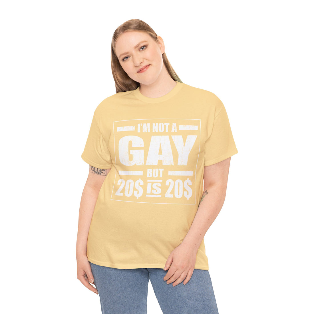 I'M Not Gay But Is 20 20 Unisex Heavy Cotton Tee