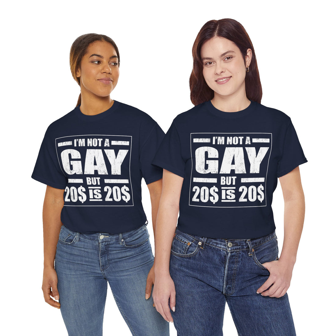 I'M Not Gay But Is 20 20 Unisex Heavy Cotton Tee