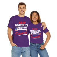 Keep America Safe From Democrats Unisex Heavy Cotton Tee