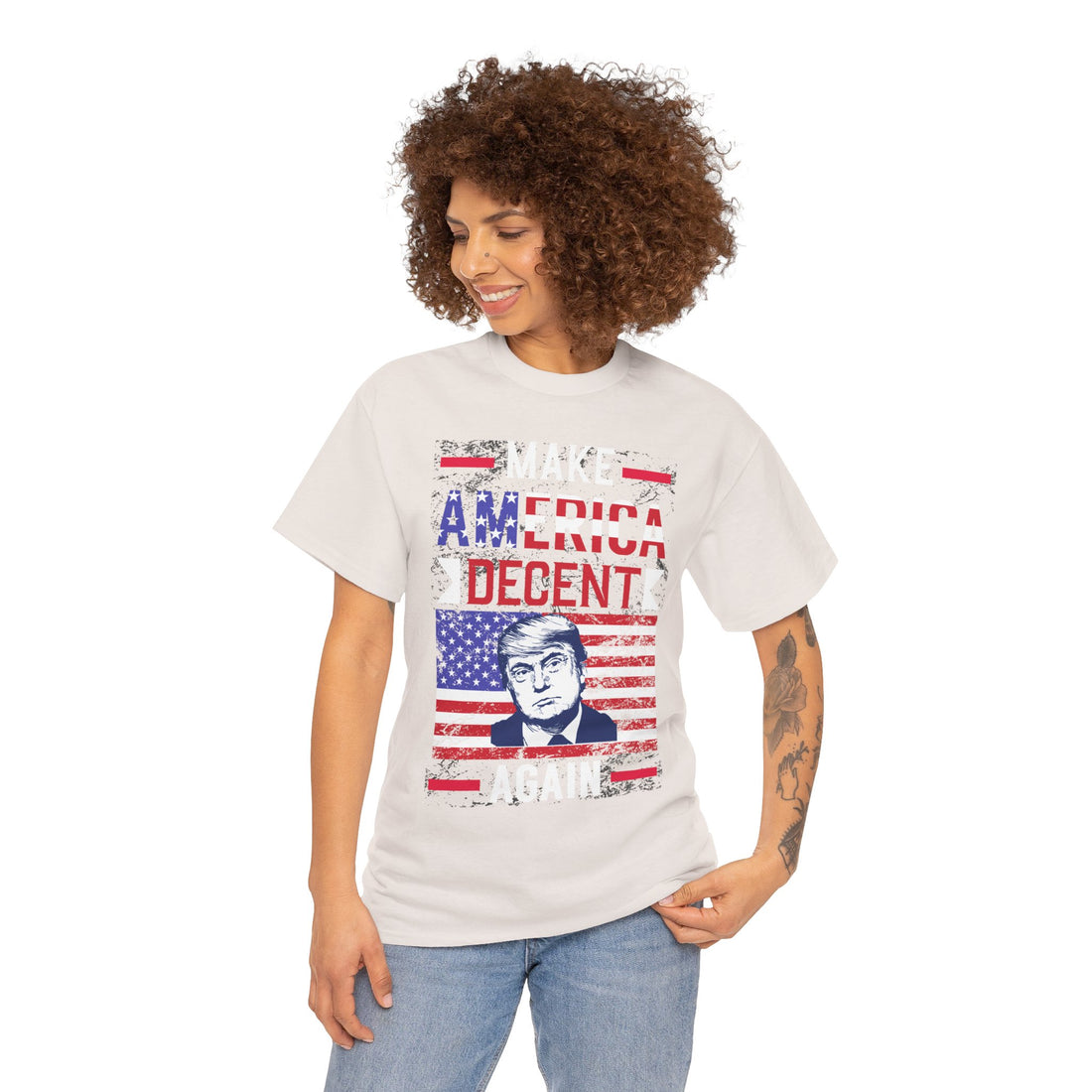 Make America Decent Again Unisex Heavy Cotton Tee