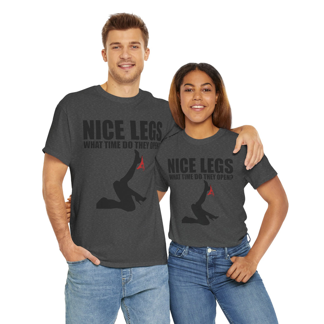 Nice Legs What Time Do They Open? Unisex Heavy Cotton Tee