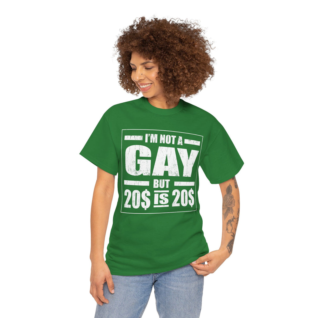 I'M Not Gay But Is 20 20 Unisex Heavy Cotton Tee