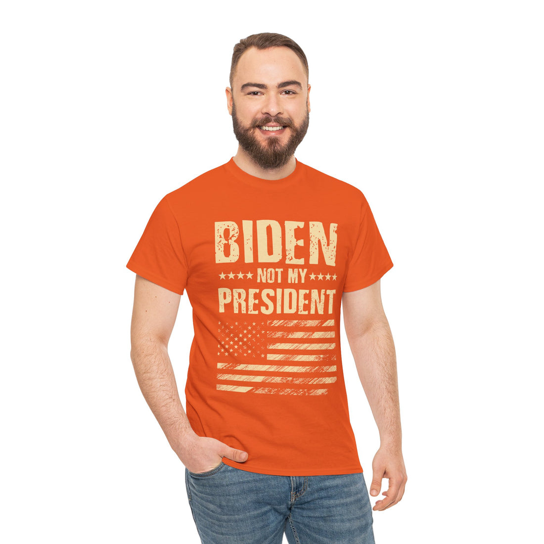 Biden Not My President Unisex Heavy Cotton Tee