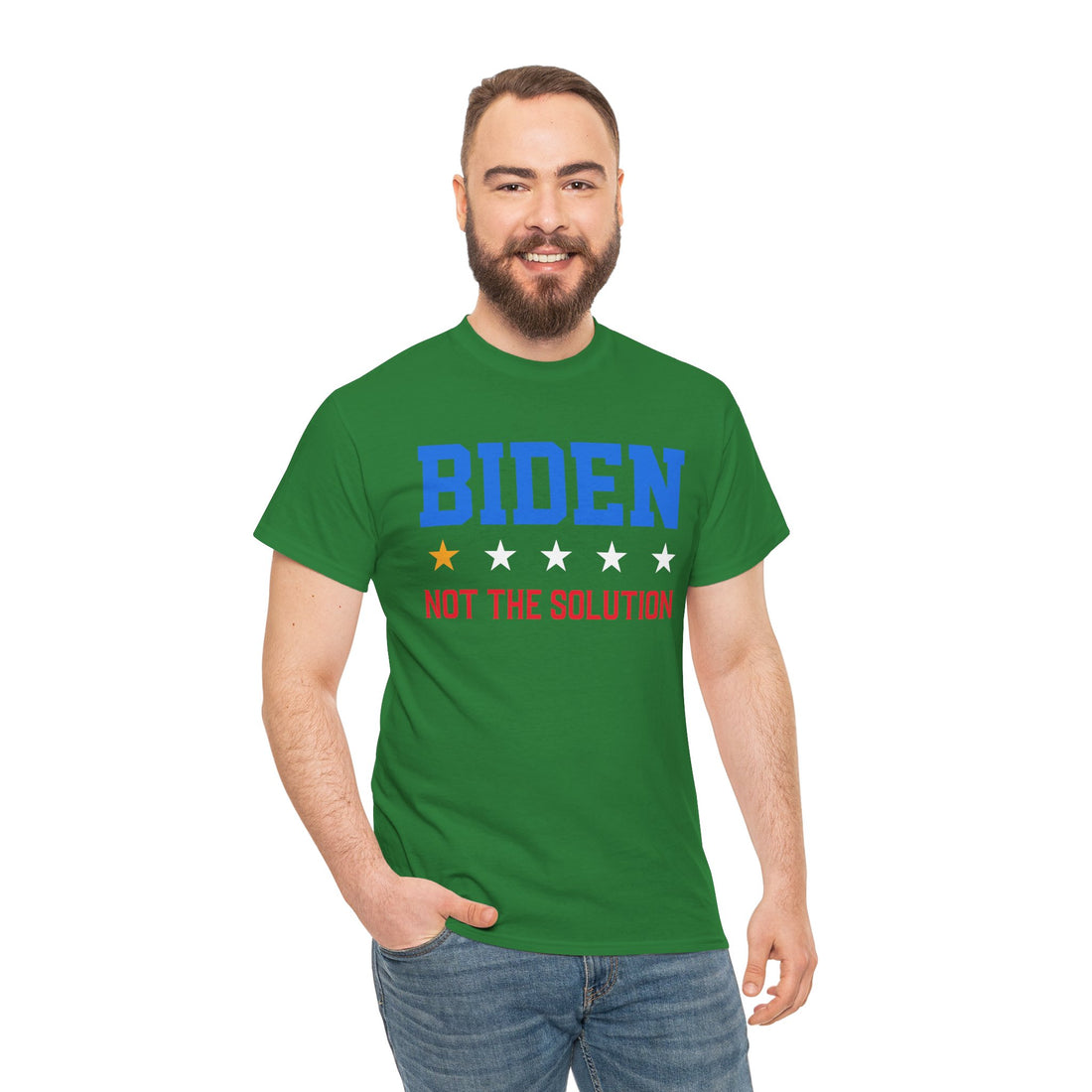 Biden Not The Solution Unisex Heavy Cotton Tee