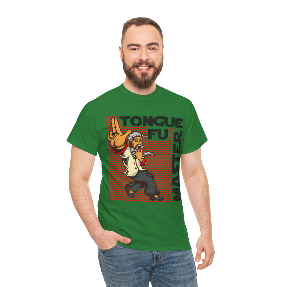 Tongue Fu Master Unisex Heavy Cotton Tee