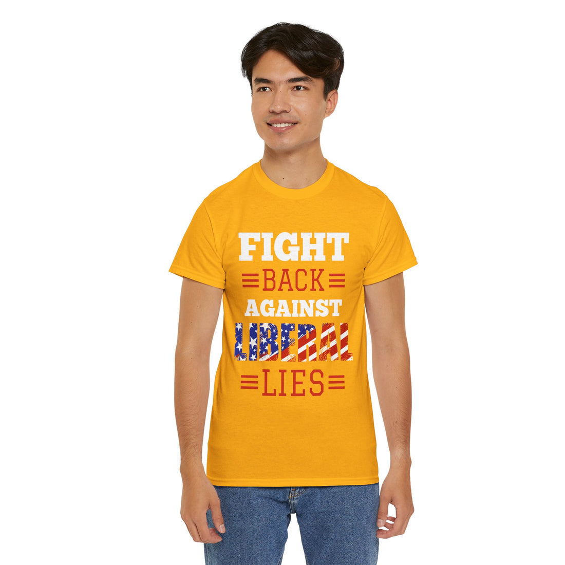 Fight Back Against Liberal Lies Unisex Heavy Cotton Tee