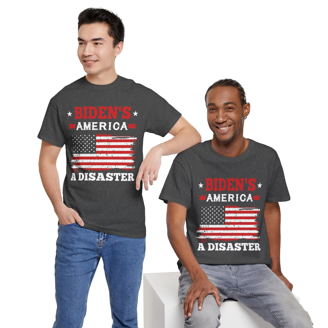 Biden's America A Disaster Unisex Heavy Cotton Tee