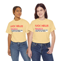 Fuck News Unisex Heavy Cotton Tee