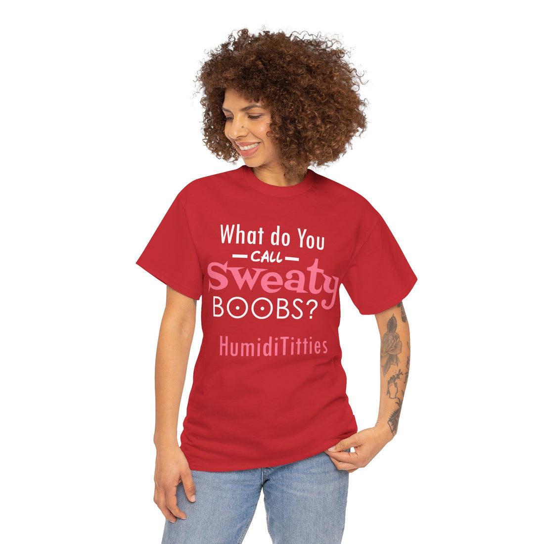 What Do You Call Sweaty Boobs Unisex Heavy Cotton Tee