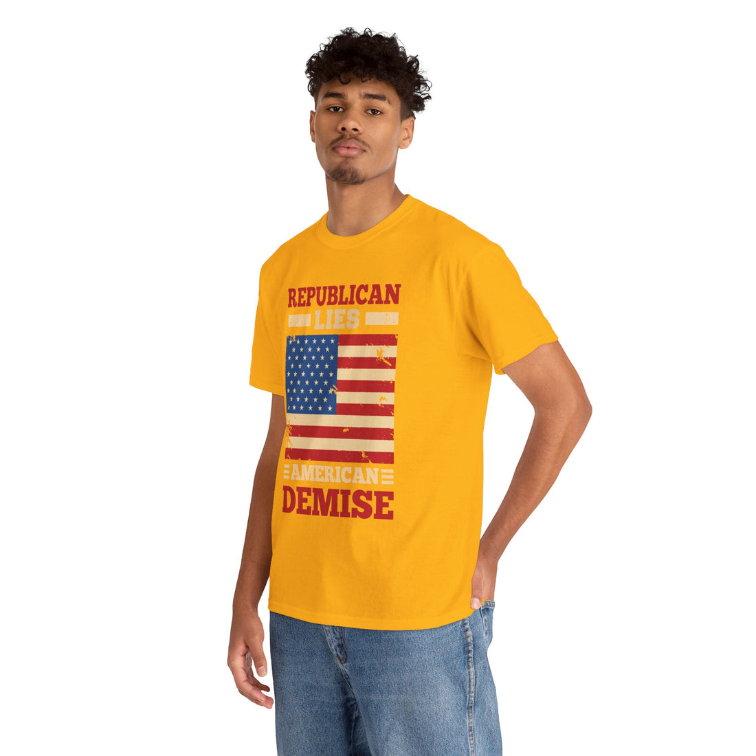 Republican Lies American Demise Unisex Heavy Cotton Tee