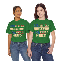 Republican Greed American Need Unisex Heavy Cotton Tee