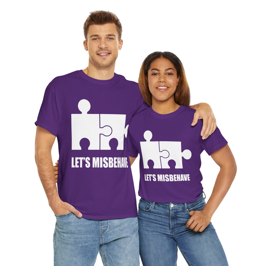 Let's Misbehave Unisex Heavy Cotton Tee