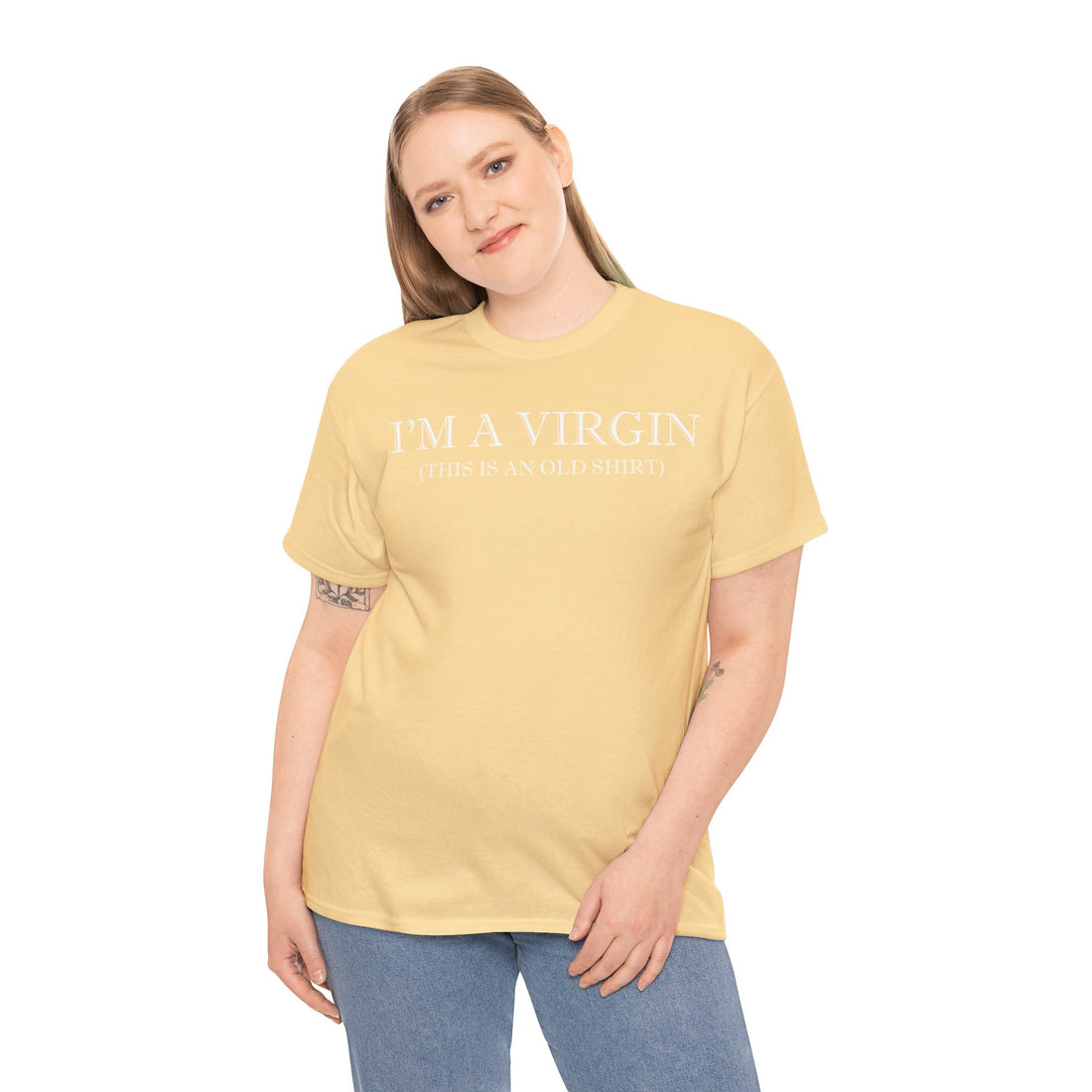 I'M Virgin This Is An Old Shirts Unisex Heavy Cotton Tee