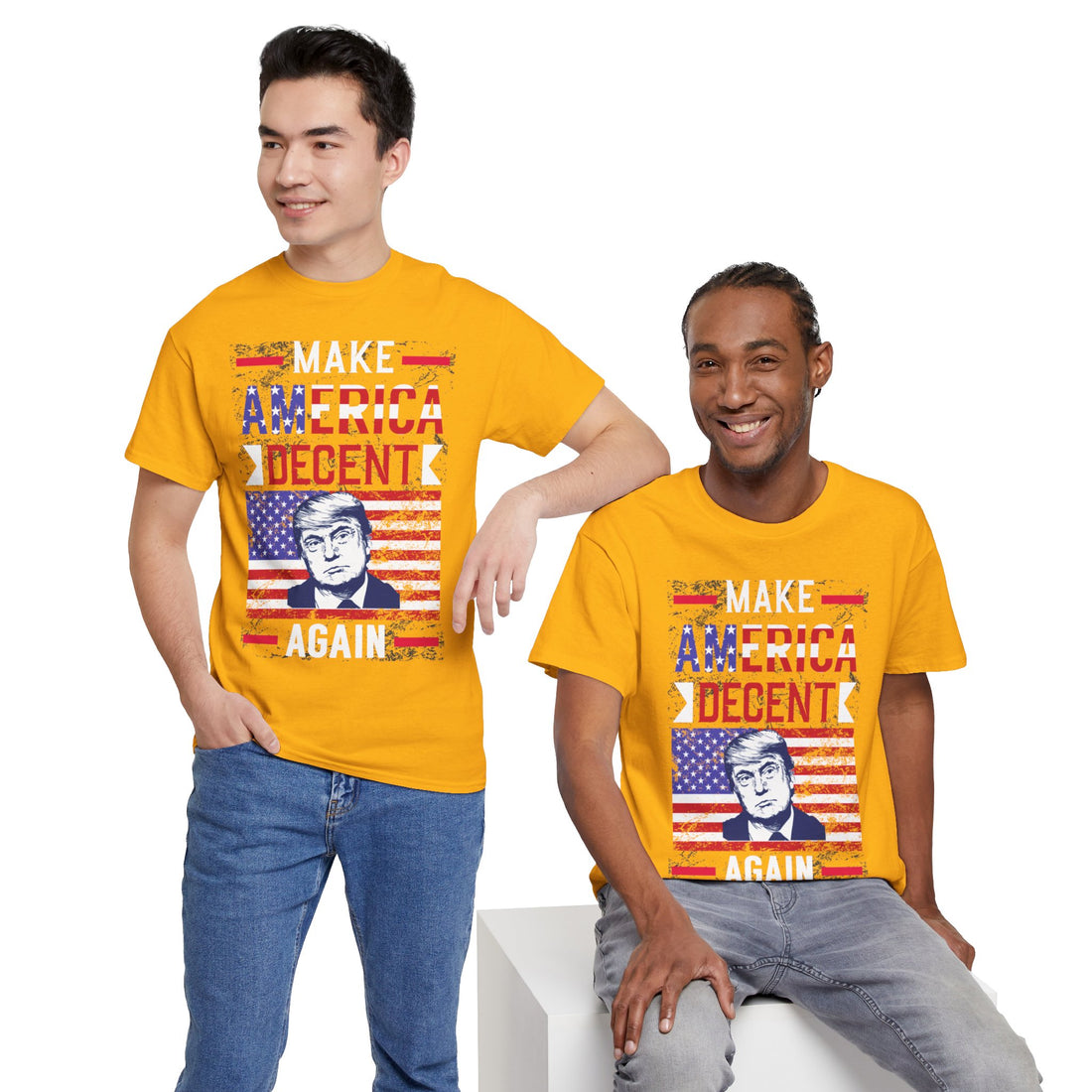 Make America Decent Again Unisex Heavy Cotton Tee