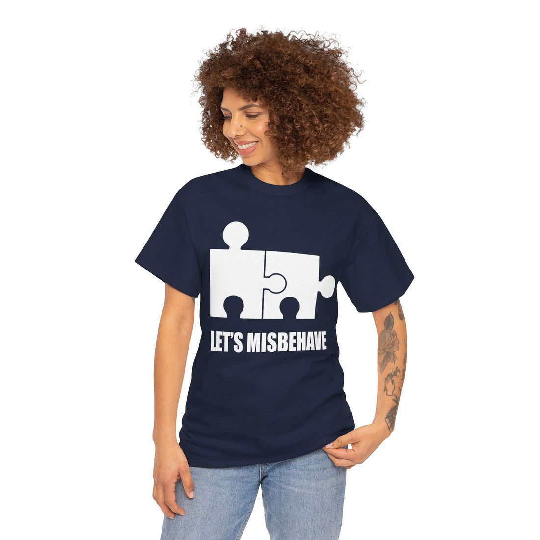 Let's Misbehave Unisex Heavy Cotton Tee