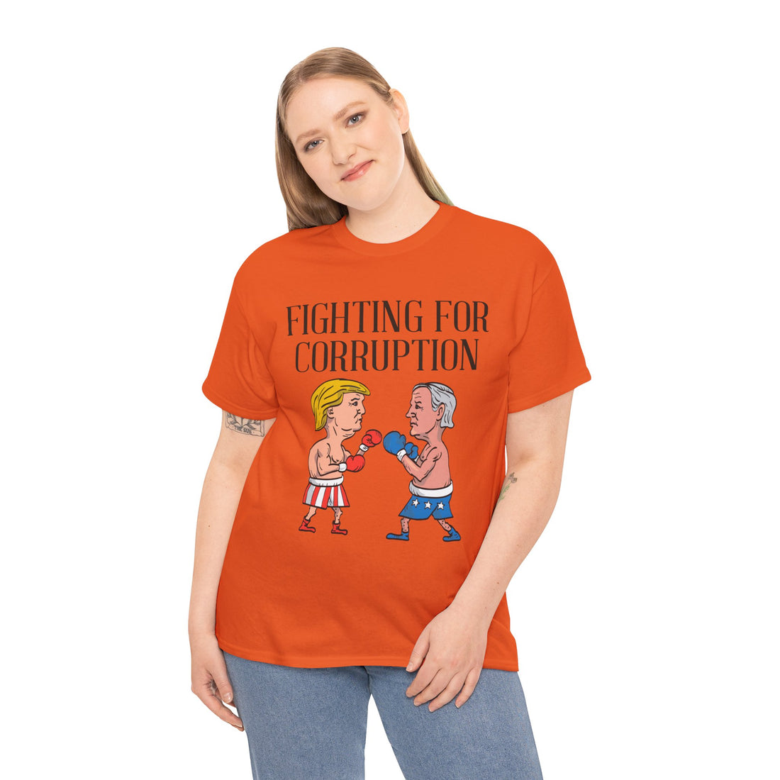 Fighting For Corruption Unisex Heavy Cotton Tee