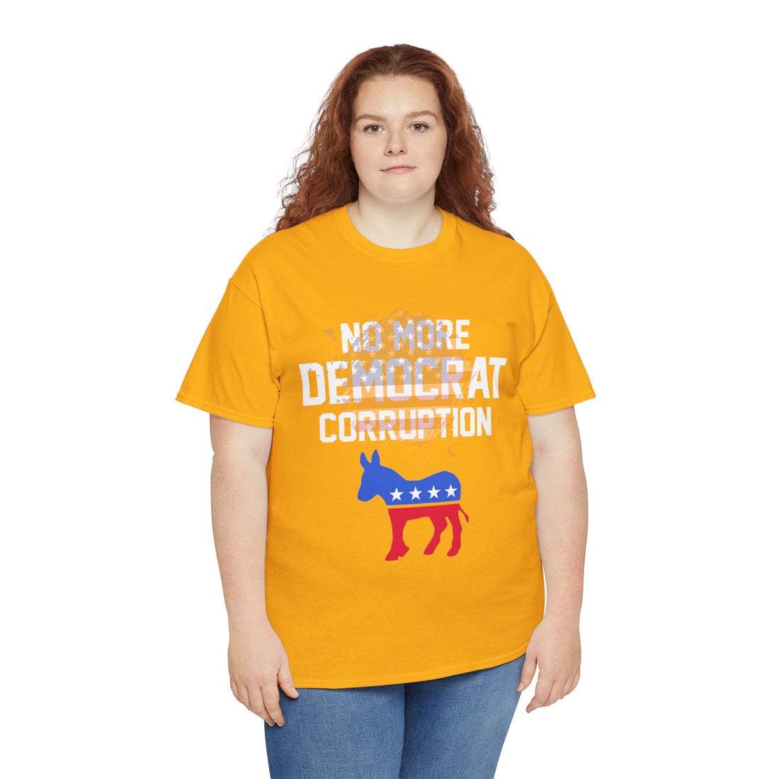 No More Democrat Corruption Unisex Heavy Cotton Tee