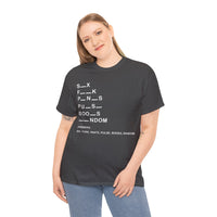 Six, Fork, Pants, Pulse, Book, Random, Unisex Heavy Cotton Tee