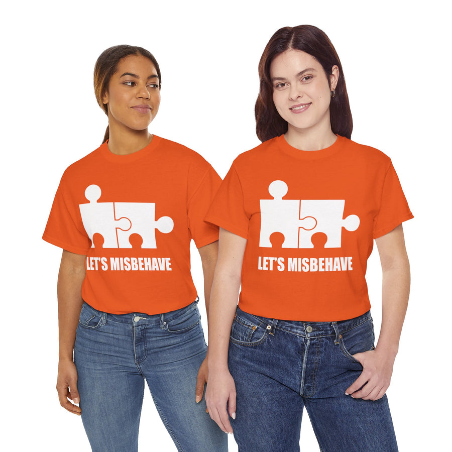 Let's Misbehave Unisex Heavy Cotton Tee