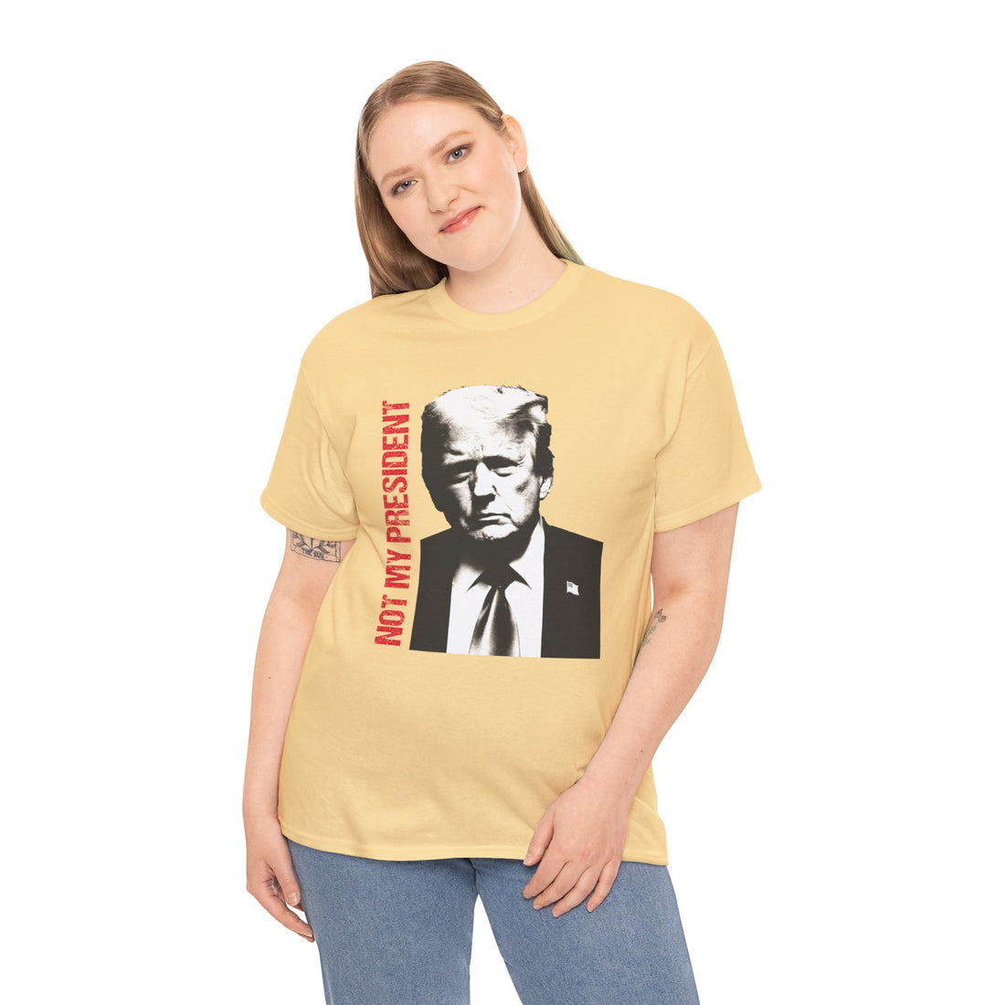 Not My President Unisex Heavy Cotton Tee