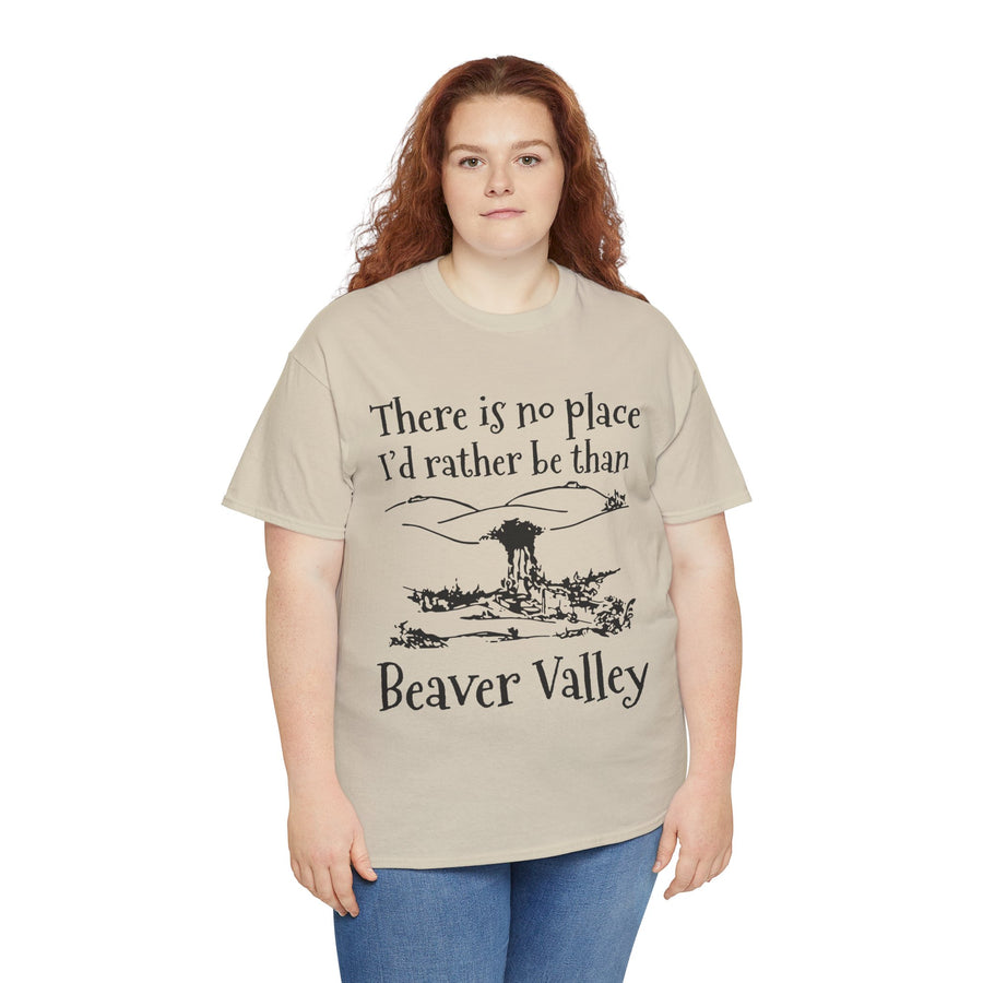 There Is No Place I'd Rather Be Than Bevear Valley Unisex Heavy Cotton Tee