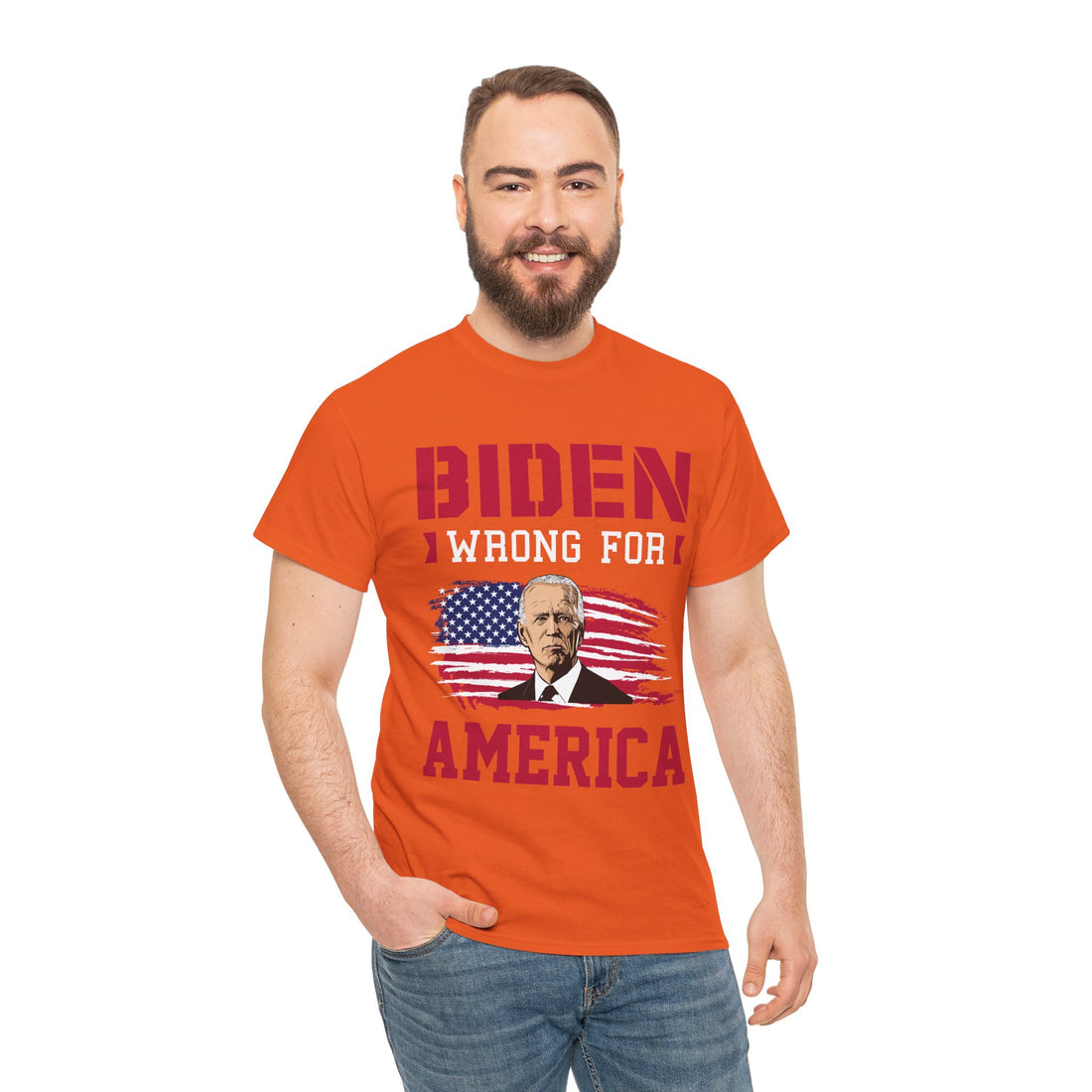 Biden Wrong for America Unisex Heavy Cotton Tee