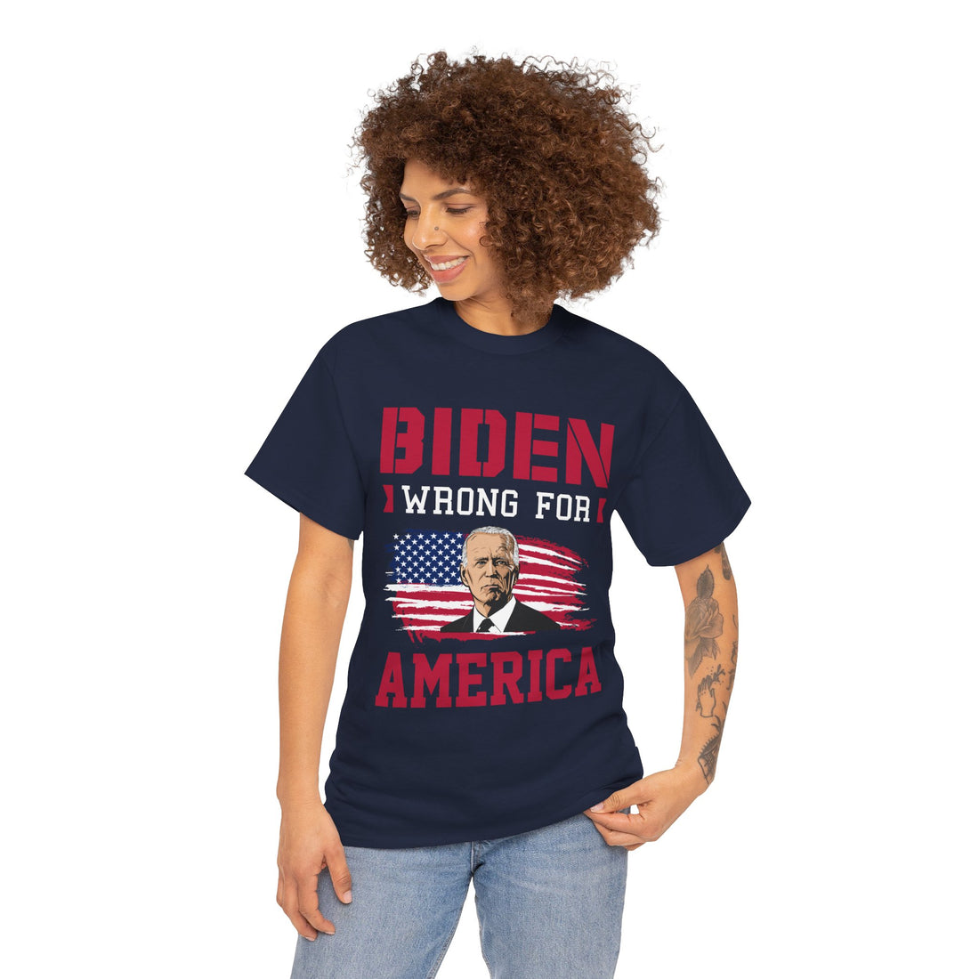 Biden Wrong for America Unisex Heavy Cotton Tee