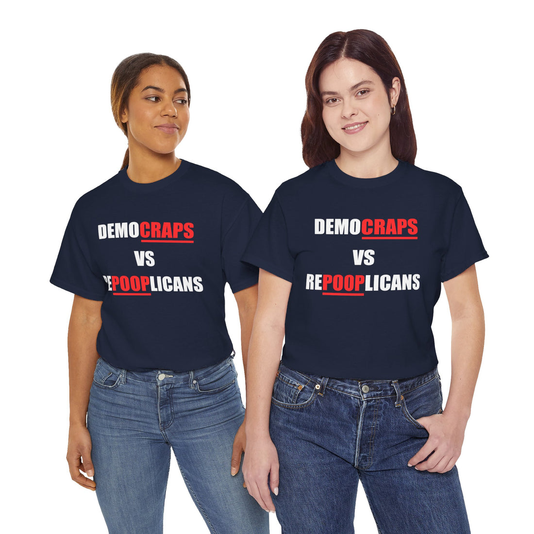 Democraps VS Repooplican Unisex Heavy Cotton Tee