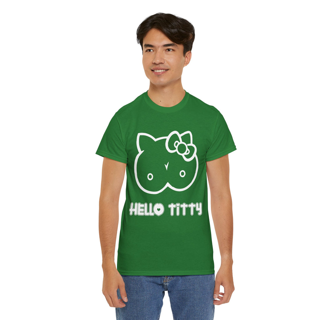 Hello Titty Unisex Heavy Cotton Tee