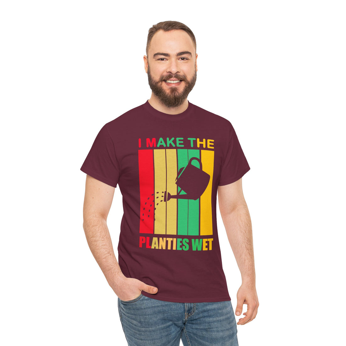 I Make The Planties Wet Unisex Heavy Cotton Tee