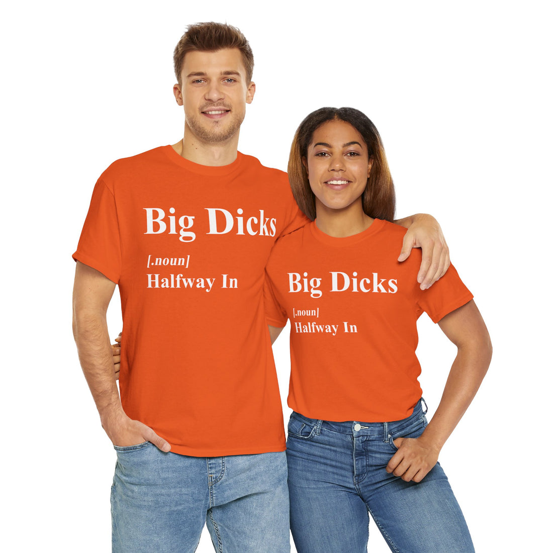 Big Dicks Halfway In Unisex Heavy Cotton Tee