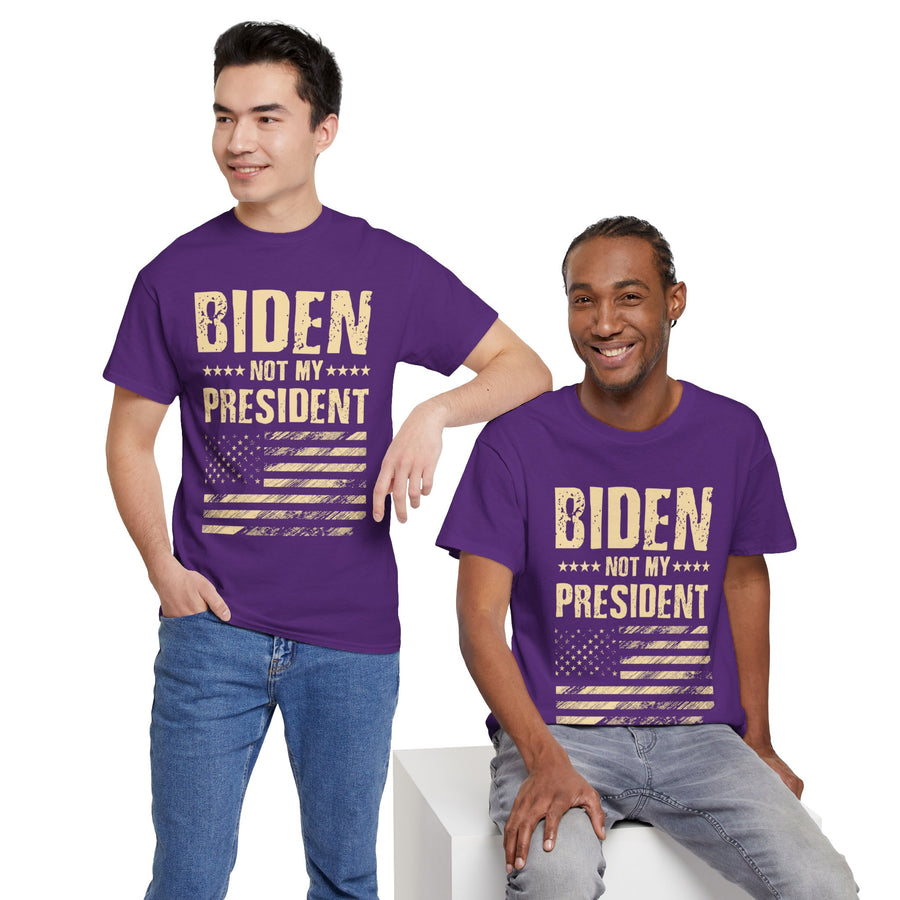 Biden Not My President Unisex Heavy Cotton Tee