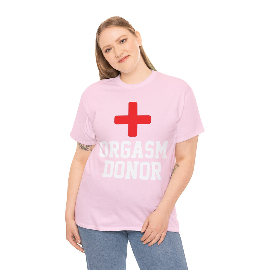 Orgasm Donor Unisex Heavy Cotton Tee