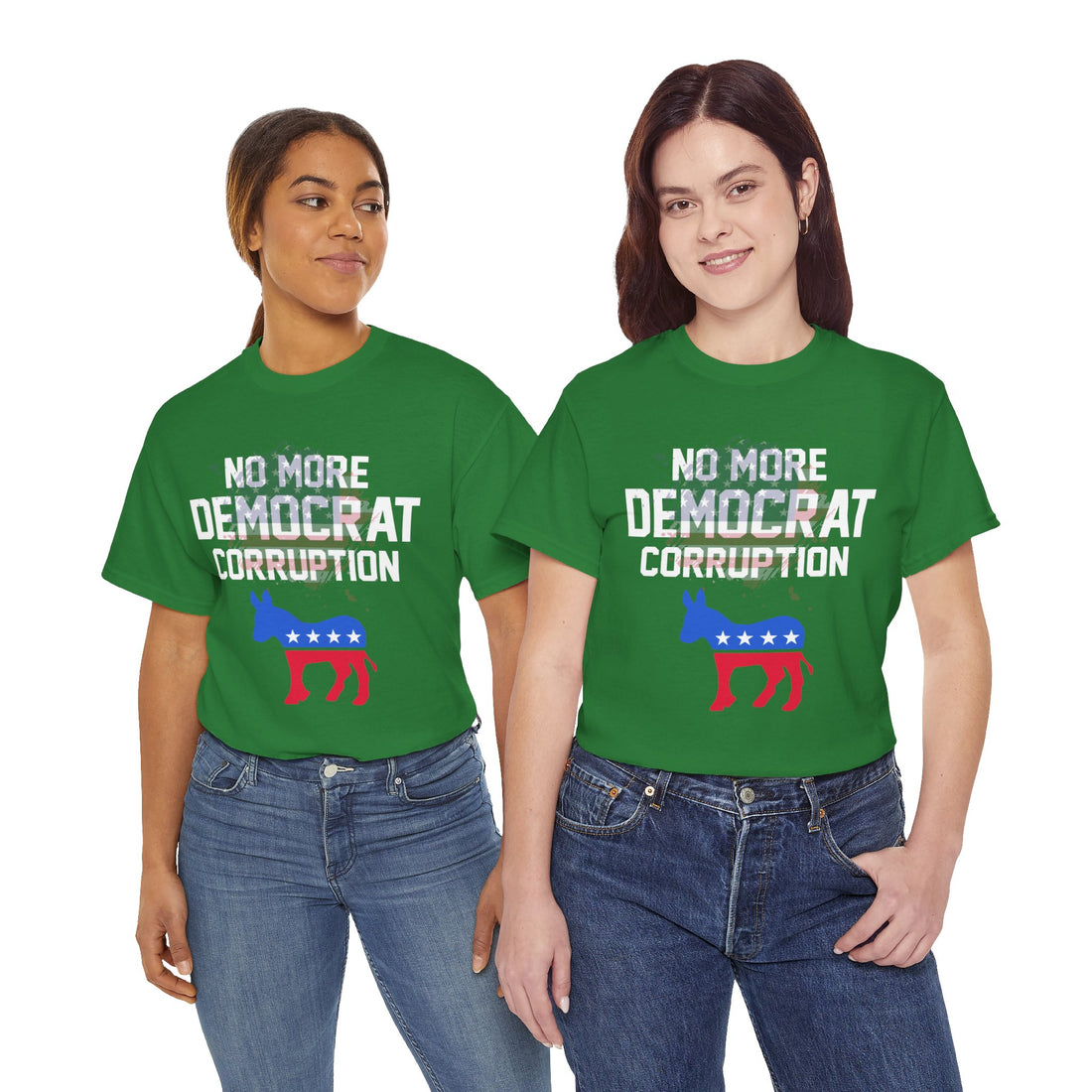 No More Democrat Corruption Unisex Heavy Cotton Tee