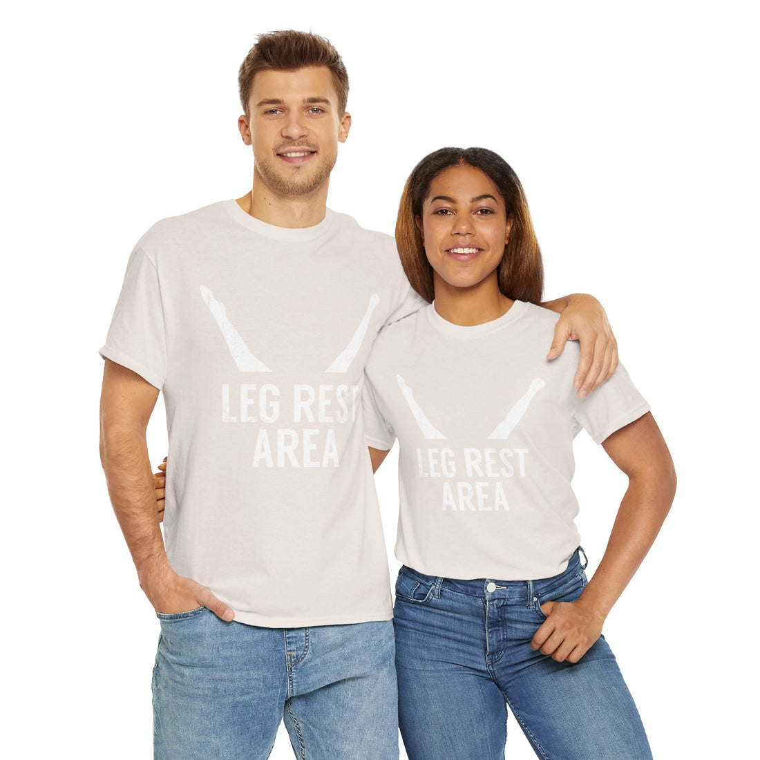 Leg Rest Area Unisex Heavy Cotton Tee