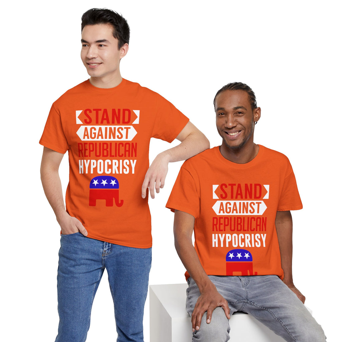 Stand Against Republican Hypocrisy Unisex Heavy Cotton Tee