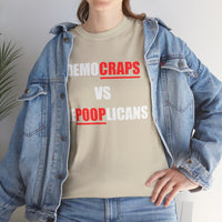 Democraps VS Repooplican Unisex Heavy Cotton Tee