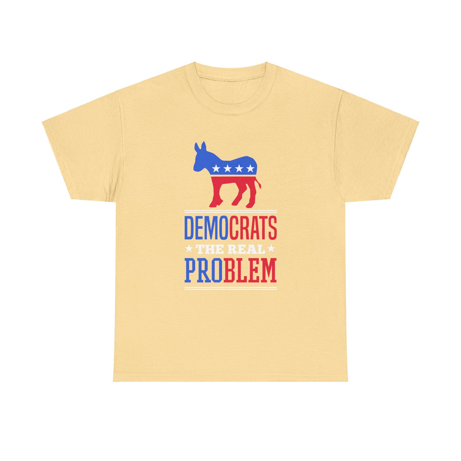 Democrats The Real Problem Unisex Heavy Cotton Tee