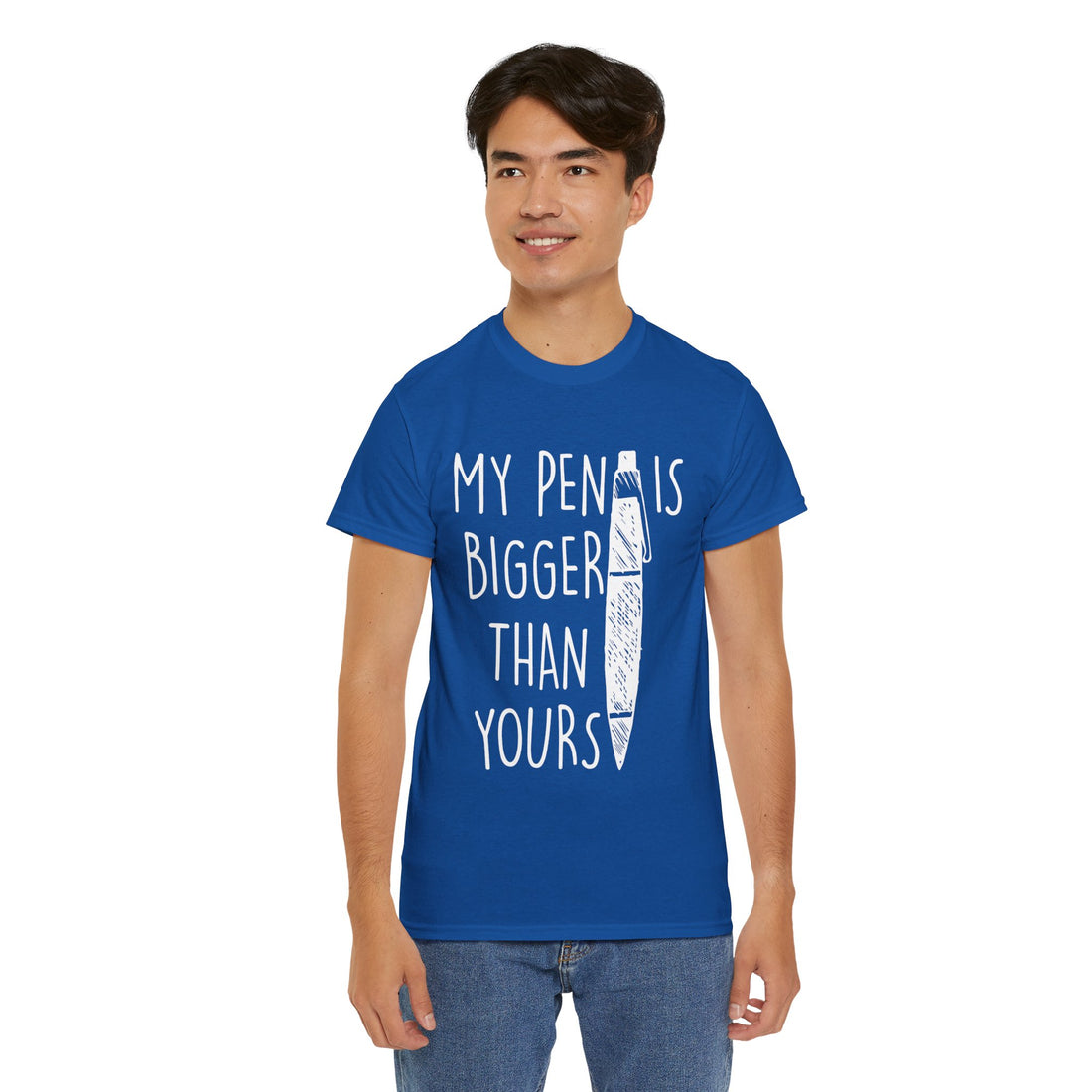 My Pen Is Bigger Than Yours Unisex Heavy Cotton Tee