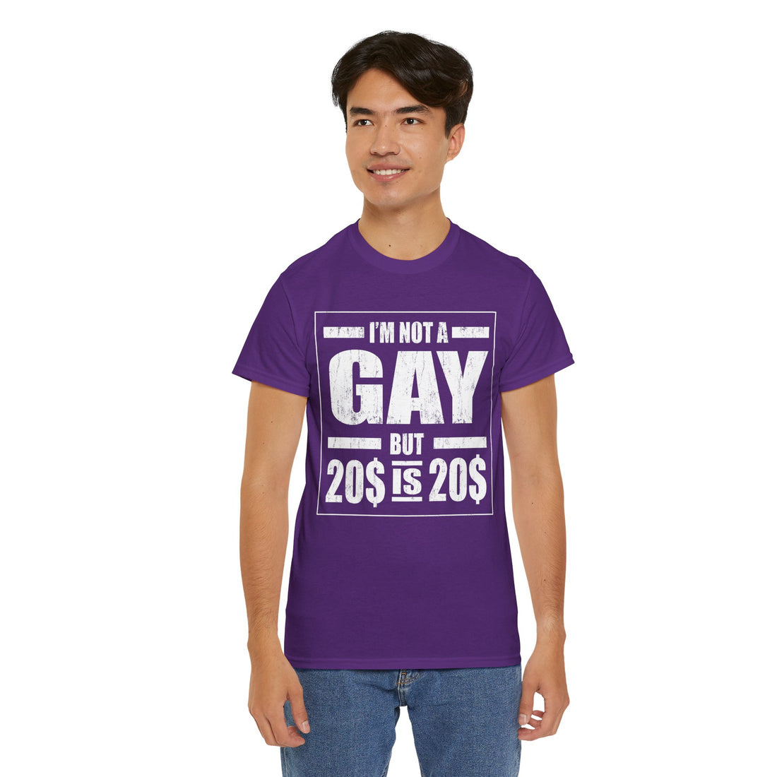 I'M Not Gay But Is 20 20 Unisex Heavy Cotton Tee