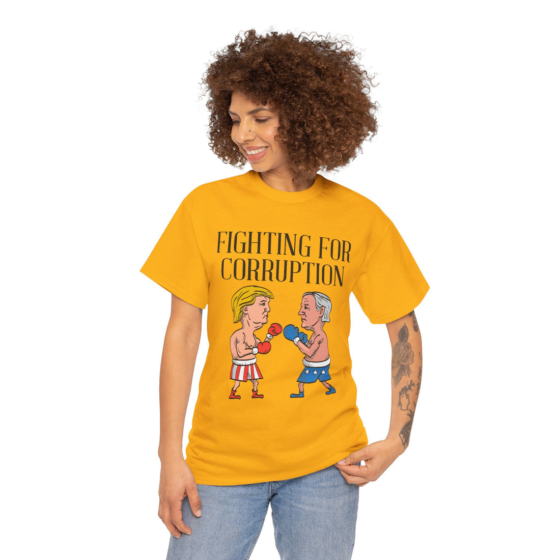 Fighting For Corruption Unisex Heavy Cotton Tee