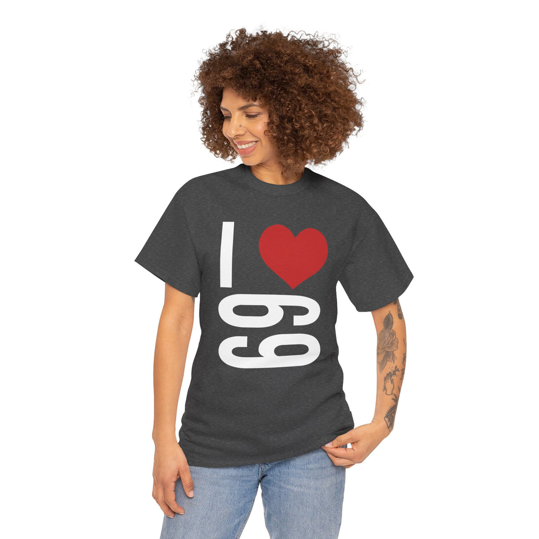 I Love 69 Unisex Heavy Cotton Tee