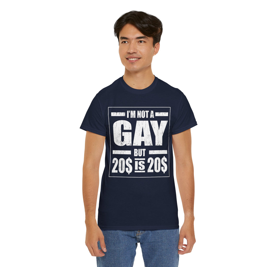 I'M Not Gay But Is 20 20 Unisex Heavy Cotton Tee