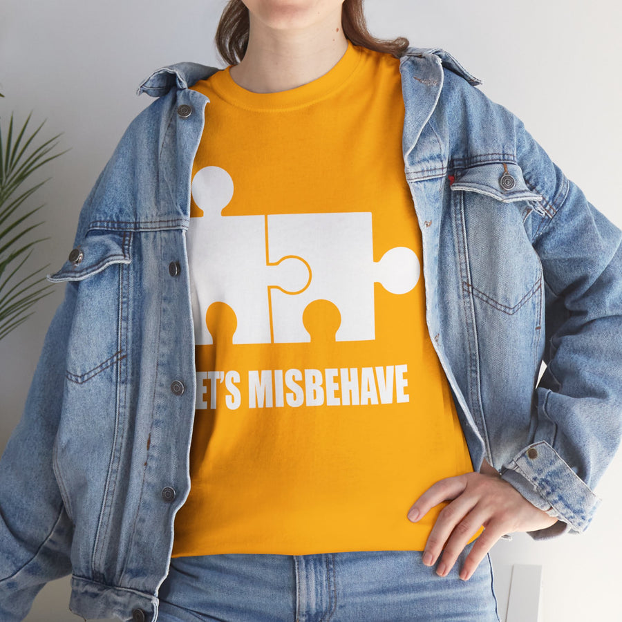 Let's Misbehave Unisex Heavy Cotton Tee