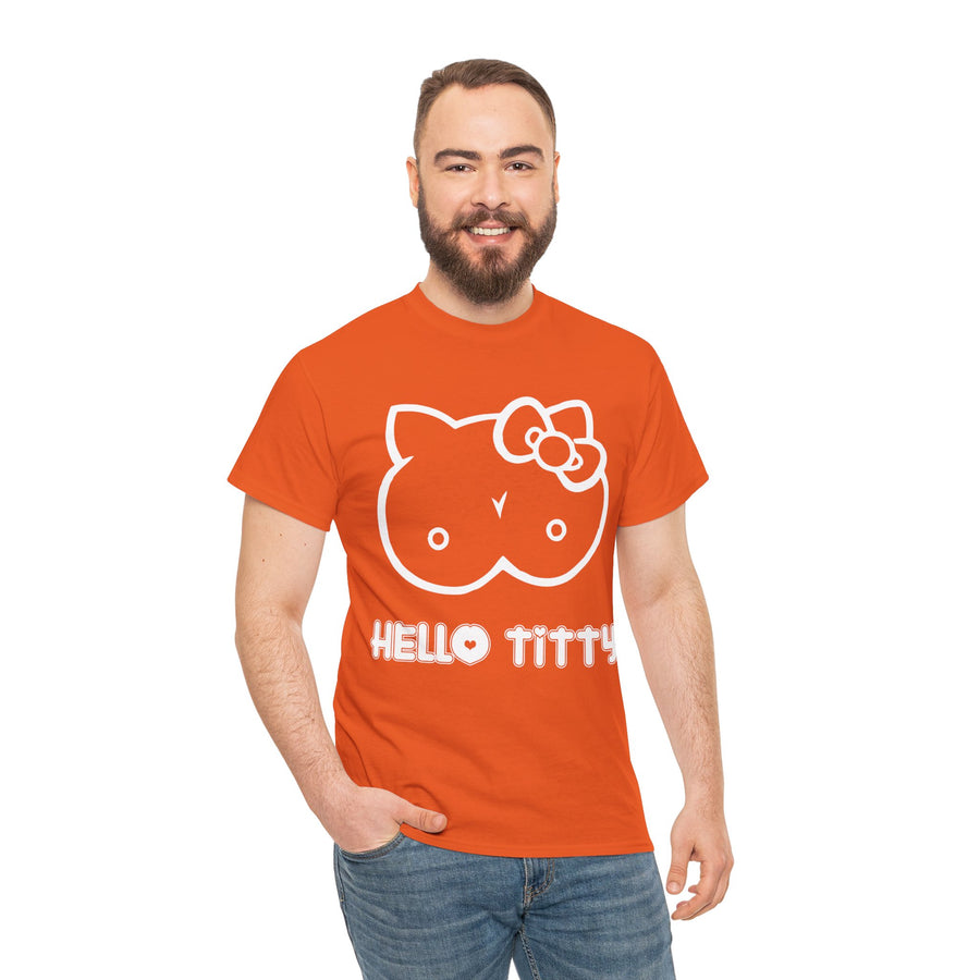 Hello Titty Unisex Heavy Cotton Tee