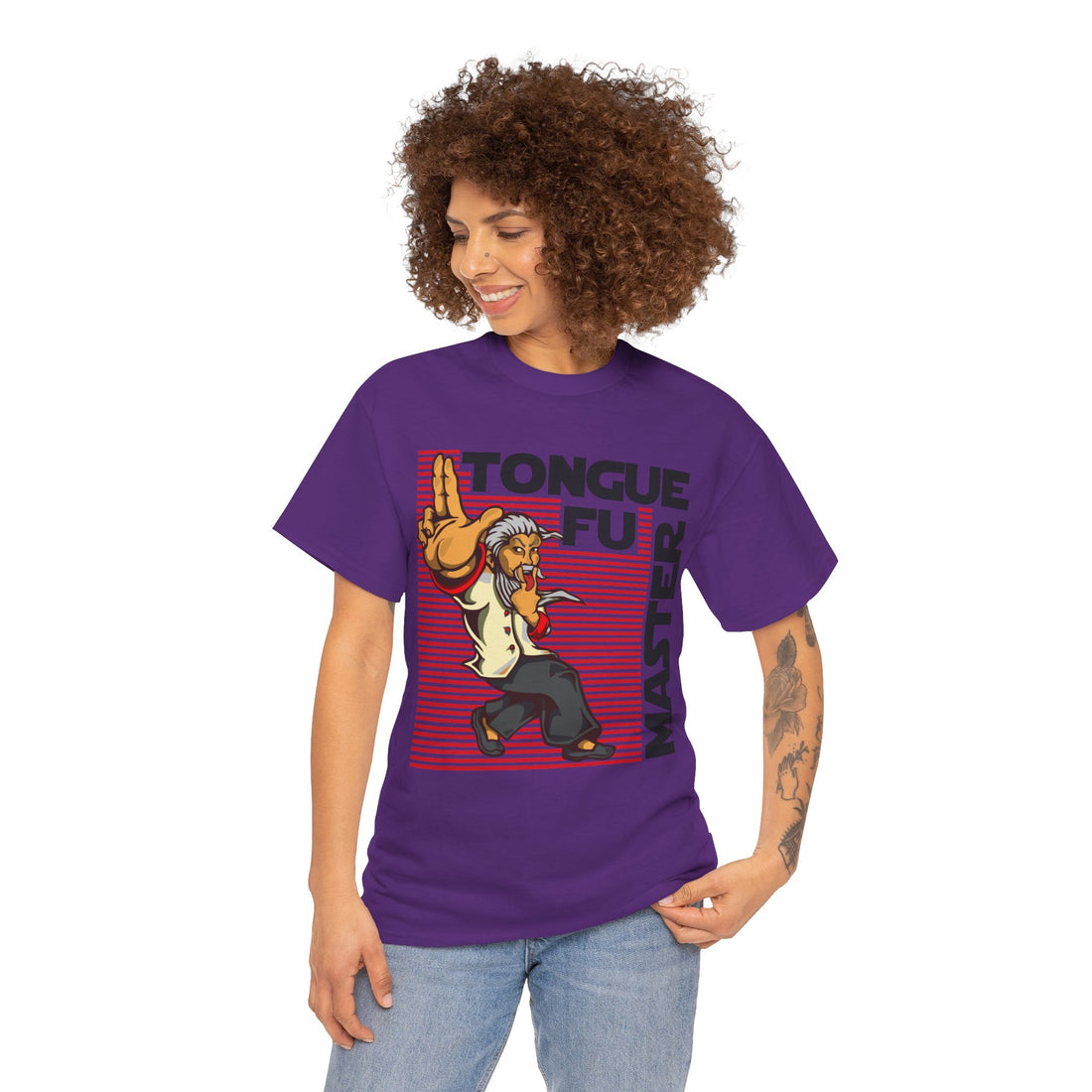 Tongue Fu Master Unisex Heavy Cotton Tee