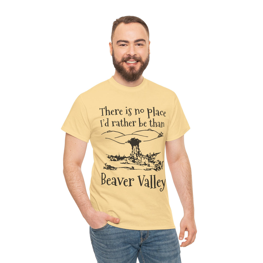 There Is No Place I'd Rather Be Than Bevear Valley Unisex Heavy Cotton Tee