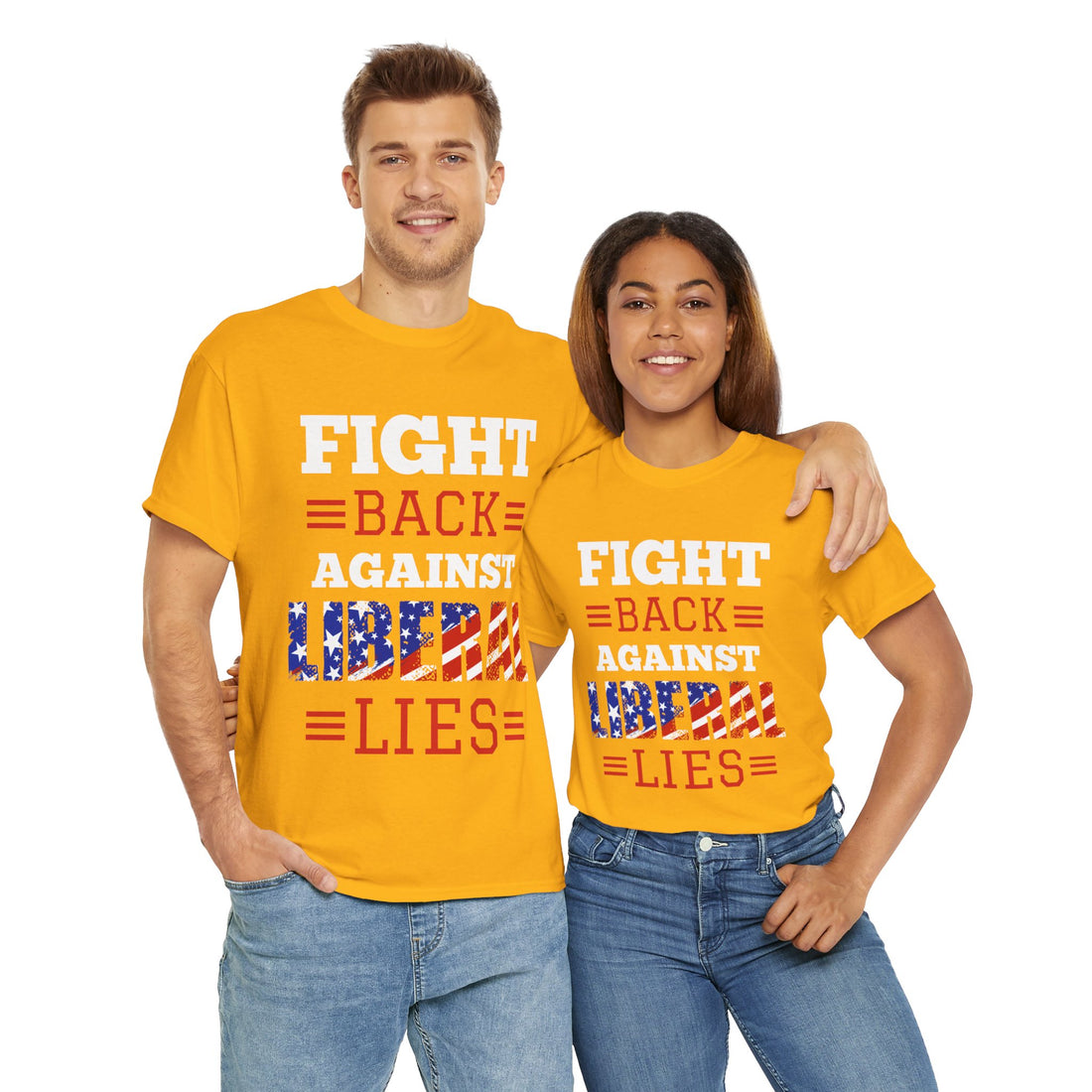 Fight Back Against Liberal Lies Unisex Heavy Cotton Tee